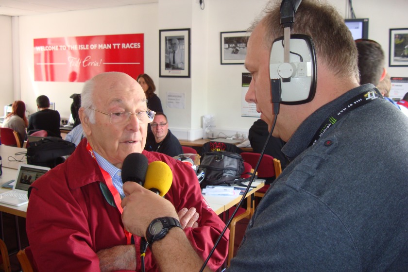 Murray walker chats to Chris Boyde on air