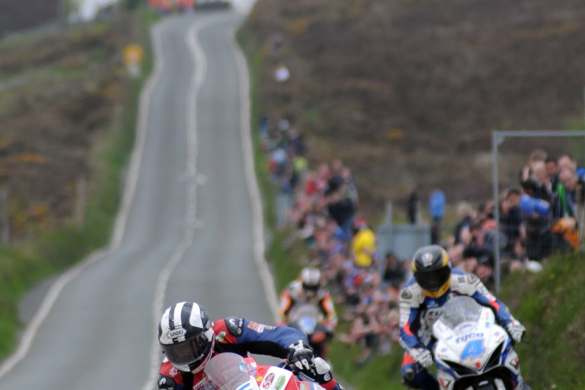 Michael Dunlop at Creg Ny Baa on the way to his 2nd TT win of the week